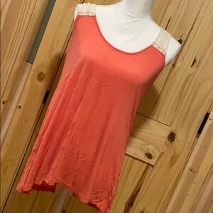 Rock & Roll Cowgirl Coral tank 3/$20 or 4/$25
